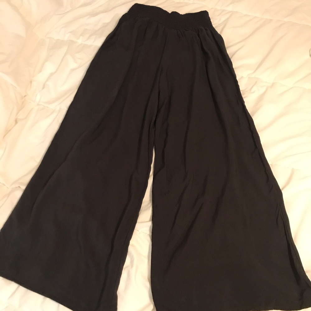 Dark Grey Wide Leg Pants